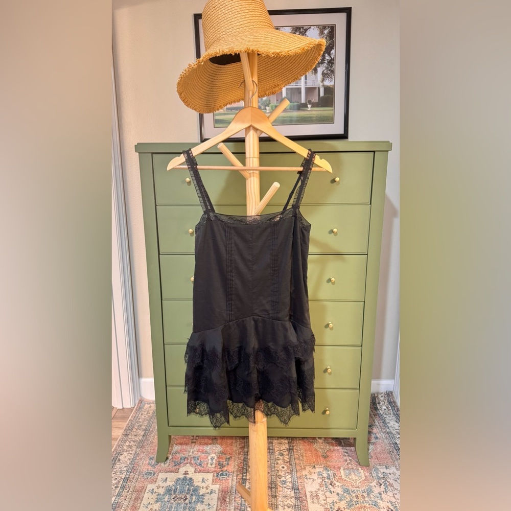 Reformation Cleodora Dress In Black, brand new without tags, never worn. - Picture 9 of 15